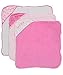 Snugly Baby Girls Hooded Towels 3-Pack (Snow Rose)