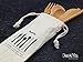 Dom&Vita Bamboo Travel Utensil | Organic Reusable Bamboo Cutlery Set + Bamboo Straw + Cleaning Brush + Cotton Storage Bag |Bamboo Fork Knife Soup Tea Spoon|Camping Lunch Box Utensils Flatware Set (1)