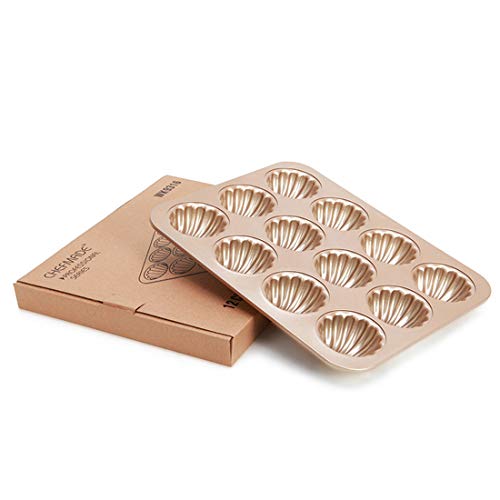 UniM 12 Cavity Financier Madeleine Seashell Shaped Baking Pan Nonstick Cake Mold Kitchen Biscuit Bakeware - Thumbnail 4
