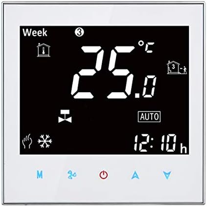 Hand tool BAC-2000 Central Air Conditioning Type Touch LCD Digital 2-pipe Fan Coil Unit Room Thermostat Home Improvement toll (Color : White)