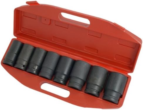 Neilsen CT1563 8pc 3/4in Drive Deep Impact Socket Set - Sizes: 24, Red, Variety Pack - Image 4