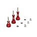 HSU Aluminum Thumbscrew Set + Wrench for Gopro Hero 13, 12, 11, 10, 9, 8, 7, 6, 5, 4, 3, AKASO Campark and Other Action Cameras (3pcs, Red)