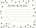 48 Cnt Gold Glitter Graphic Dots Advice Cards - White