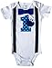 Baby Boys 1st Birthday Outfit Cookie Monster Bodysuit, Blue-aqua-black, 12M-Short Sleeve