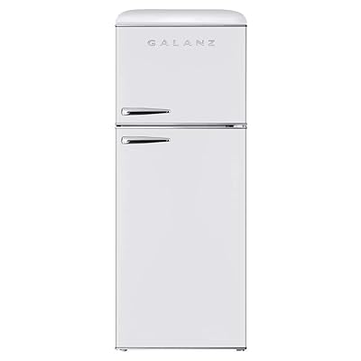 Buy Galanz Glr10tweefr True Top Freezer Retro Refrigerator Frost Free Dual Door Fridge Adjustable Electrical Thermostat Control 10 0 Cu Ft White Online In Vietnam B08hyzbn6k