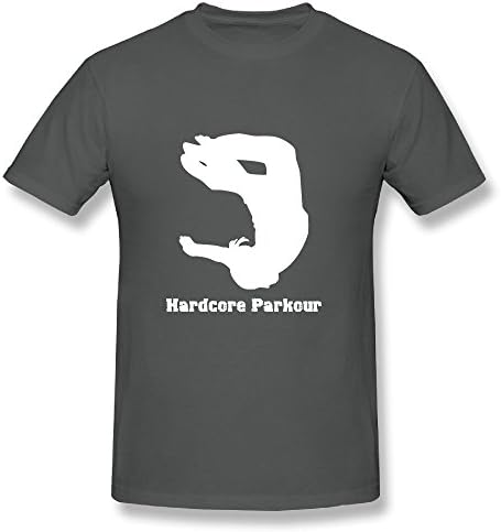 Men's T Shirt Hardcore Parkour Size S Asphalt