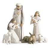 Willow Tree Nativity, sculpted hand-painted nativity figures, 6-piece set
