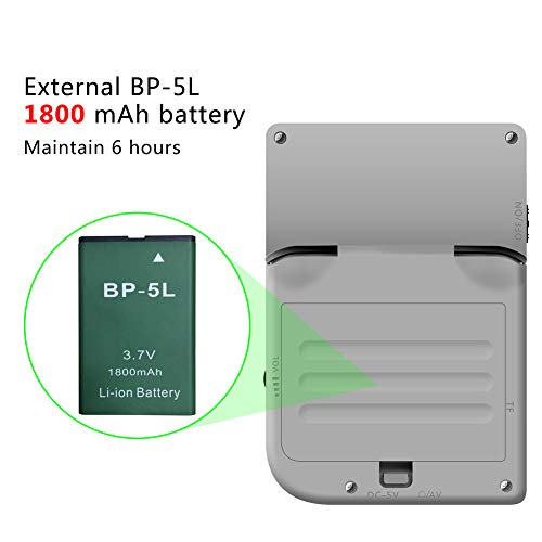 Neutral Handheld Game Console,Upgrade Retro Game Open Source Support Multi-Language, RG300 Handheld 16GB Memory 3000 Games 3.0 inch Screen Mini Handheld Children and Home Game Console (Gray)
