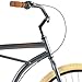 Retrospec Chatham Men’s Beach Cruiser, Matte Graphite & Beige, 26″/3-speedthumb 4