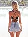 JomeDesign Womens Summer Halter Cross Hollow Boho Bandage Tank Camis Crop Top VestOne SizeMandala Sun Moon