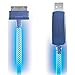 Pilot Electronics EL-1401G Electroluminescent V2 Charge/Sync iPhone 4 Cable, Green