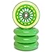 Wiggle Car Polyurethane Replacement Wheels - Green