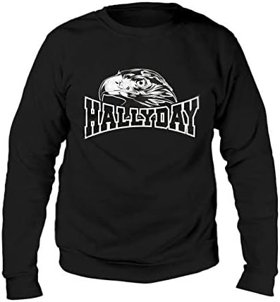 Sweat Tete D Aigle Johnny Hallyday Homme Noir M Amazon Fr Auto Et Moto