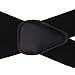JINIU Elastic Men's Business and Dress Suspenders Dressy Drop Clips Go Upscale with X back Leather Construction Black