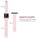 UMTELE Soft Silicone Replacement Strap with Rose Gold Frame for Fitbit Blaze Smart Fitness Watch, Small, Pink