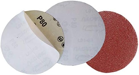 Assorted Set 30pcs 5" PSA Aluminum Oxide Self Adhesive Sanding Disc Grit 320/400/600/800/1000/1200 Sandpaper Disk Self Stick Sand Sheets Practical Abrasive Tools Set