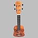 Caramel CT400 Mahogany Butterfly Style Tenor Acoustic Electric Ukulele