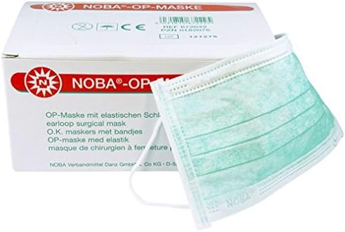 NOBA Surgical elast. Masks with Loops Green (50 Pieces)