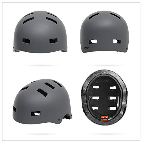 Vihir Erwachsene Fahrradhelm Skaterhelm E-Scooter E-Roller BMX Fahradhelm Herren Damen Sport Helm für Männer & Frauen… – Bild 4