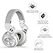 Bluedio T2 Plus Turbine Wireless Bluetooth Headphones with Mic/Micro SD Card Slot/FM Radio (White)thumb 2