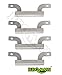 BBQMANN AJ423(4-Pack) Stainless Steel Crossover Tube Replacement for Select Gas Grill Models by Brinkmann, Charmglow and Others