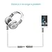 AIFFECT 3.3Ft Aux Extension Cable, Premium 3.5mm Auxiliary Stereo Audio Male to Female Extension Cord for iPhone, iPad or Smartphones, Tablets, Media Players and more - Sliver