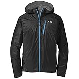 Outdoor Research Men's Helium II Jacket, Black/Hydro, Medium