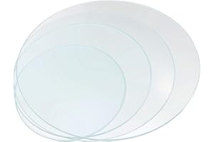 Garneck 4Pcs Thickened Watch Crystal Evaporating Dish 10X10X1Cm Easy to Observe Chemistry Lab Accessories