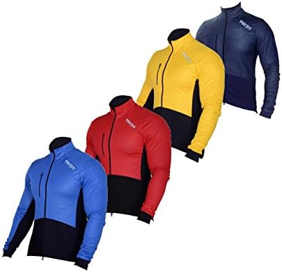 Men Windproof Cycling Jacket Long Sleeve Thermal Fleeced Jersey Windbreak Jacket