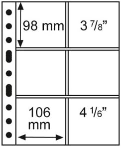 Lighthouse plastic pockets GRANDE, with 6 pockets, 106x98 mm, clear, Large - Image 4