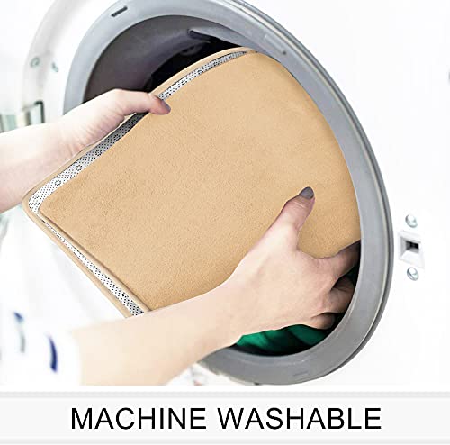 Aliyya Memory Foam Bath Mats for Bathroom Non Slip and Absorbent Beige Bathroom Rugs Runner 17\