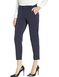 Pantalones de punto a rayas para dama