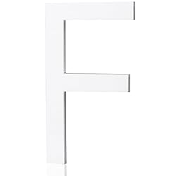 5 Inch Acrylic Frosted Matte White Letter