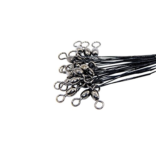 Vorfacher Angelhaken Rigs Anti-Bite Edelstahl Draht Schnur Vorfach-Rigs gebunden mit Kran Angeln Wirbel und Widerhaken… – Bild 7