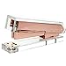 HBlife Acrylic Rose Gold Desktop Staplers (5.2 x 1.4 x 2.4 inches), Modern Design Office Desk Accessory