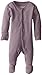 L'ovedbaby Baby Girls Organic Snap One-Piece Footies, Lavender, 9-12 Months US