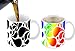 Cortunex Color Changing Coffee mug, Cute Magic Tea Cup, Funny Gift For Women and Men, Ceramic Heat Sensitive Coffee Cup | Rainbow Flowery