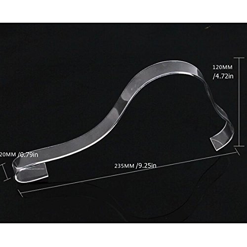 TXIN 10 Pcs/5 Pairs Acrylic Clear Sandal Shoes Display Stand Inserts Holders Shoe Display Rack Shoe Support for Women's Shoes