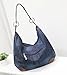 Women's Handbag Denim Purse Hobo Tote Top Handle Jean Shoulder Crossbody Bags,Blue
