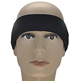 XIKEZAN High-tech Patented Cooling Running Headphone Sports Headband Sleep Earphone Stereo Music Headset Cool Headwear Eye Mask for Sleep Exercising Running Yoga Hiking Black