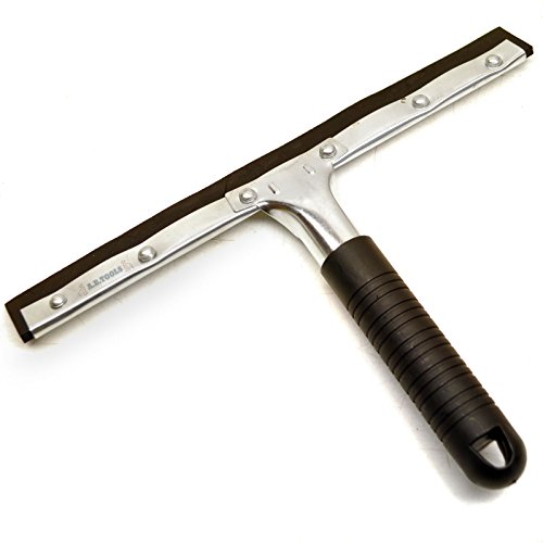 Window Squeegee Hand Held Cleaning Double Blade Shower Glass Cleaner Smear Free