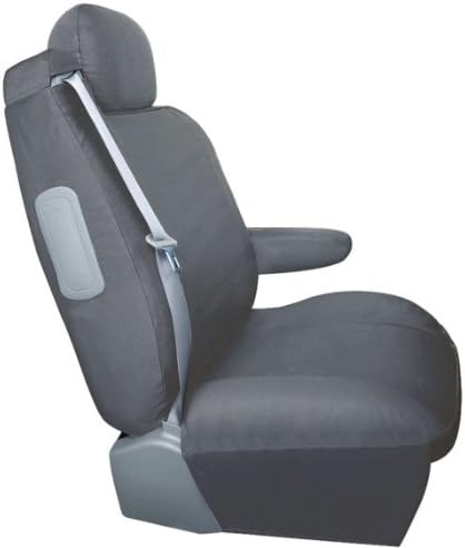 Saddleman Rear Bench/Backrest Custom Made Seat Cover - Canvas Fabric (Grey)