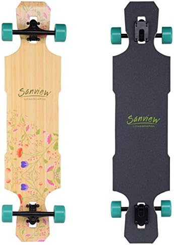 SANVIEW 42inch Complete Bamboo Longboard Skateboards Cruiser