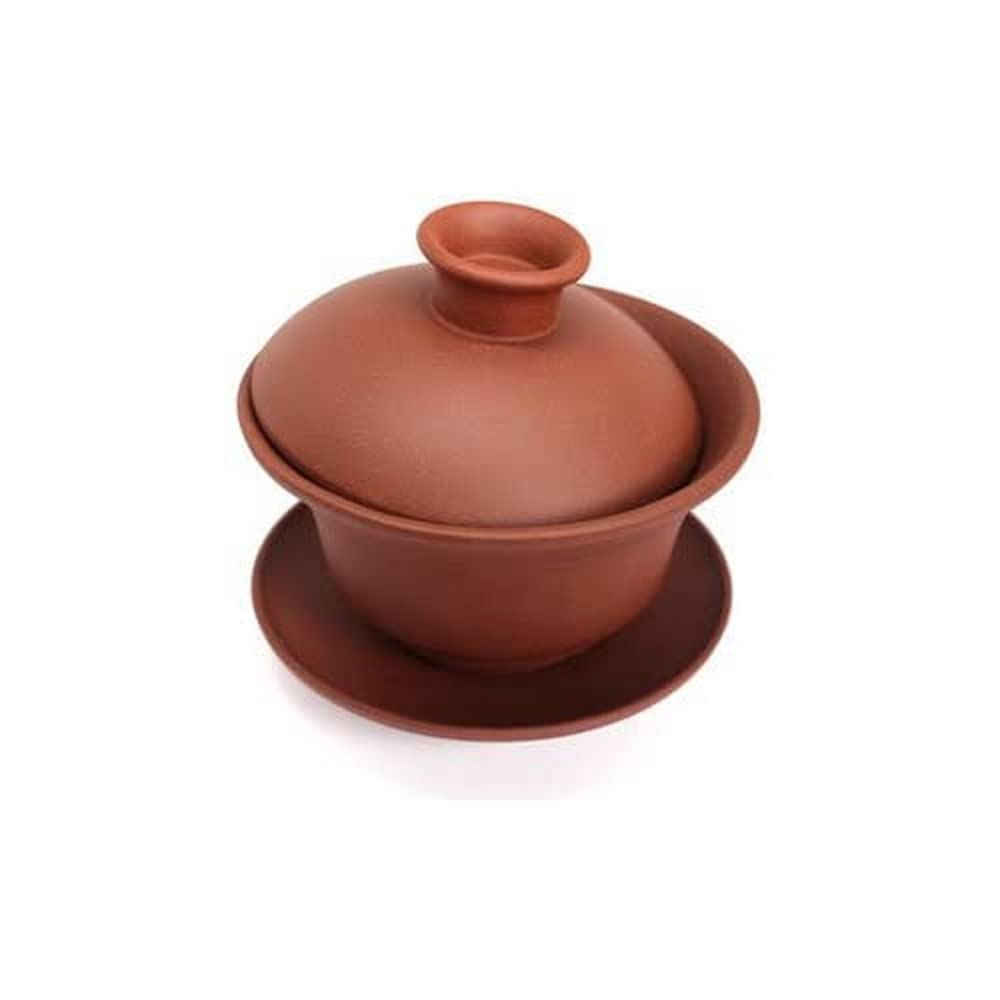 TEA SOUL Chinese Yixing Zisha Clay Gaiwan, Brown, 150 ml