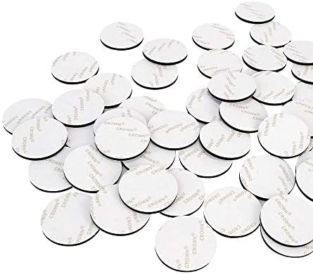 Cypropid Double Sided Black Foam Tape Strong Pad Mounting Adhesive - Strong Adhesion (50pcs, Round)