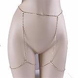 Bingirl Women Sexy Luxury Rhinestone Bikini Leg Body Chain Unique Waist Thigh Chains Jewelry