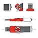 Enfain 32GB Red Flash Drive Bulk 10 Pack Thumb Drives USB 2.0 Memory Stick Pendrives for Sharing Files Offline