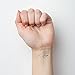 Tattify Paper Airplane Temporary Tattoo - Fly Like Paper (Set of 2) - Other Styles Available and Fashionable Temporary Tattoos - Tattoos are long lasting and Waterproof