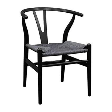 Amazon Com Wood Dining Chair With Rattan Seat Dining