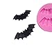 WYD Halloween Decorative Fondant Silicone Mold,Handmade Soap Mold,Cake Mold Decorating,Fondant Baking Mold,Jelly Pudding Mold (Bat Shape)